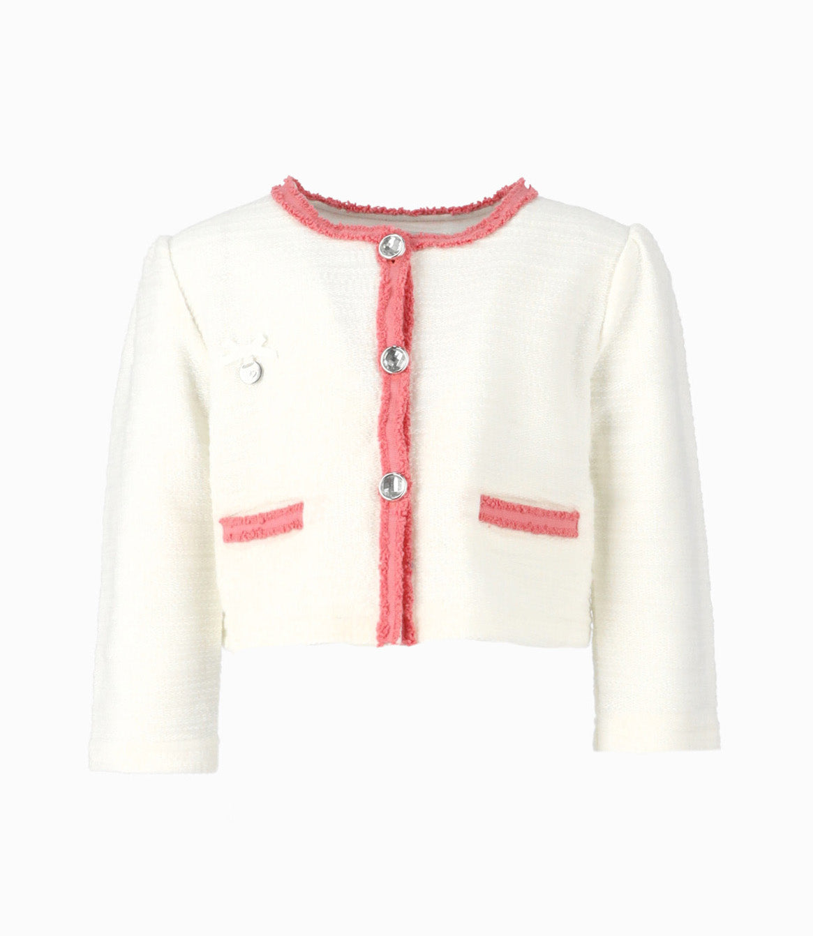 Chaqueta bebé crop - 3 meses / Blanco