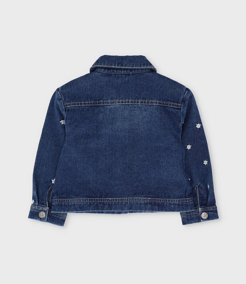 Chaqueta bebé con flores 3 meses / Azul Marino