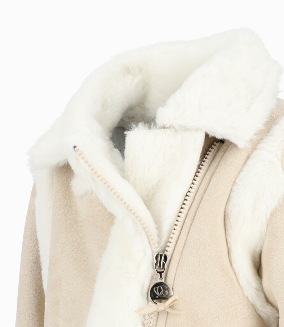 Chaqueta Bebé Aviadora 3 meses / Beige