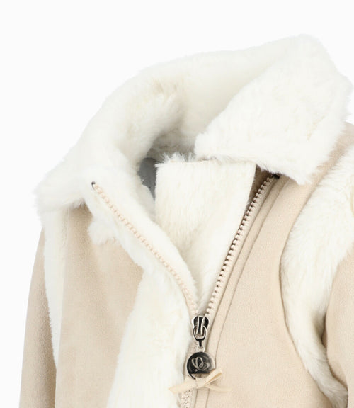 Chaqueta Bebé Aviadora 3 meses / Beige