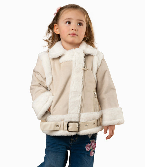 Chaqueta Bebé Aviadora 3 meses / Beige