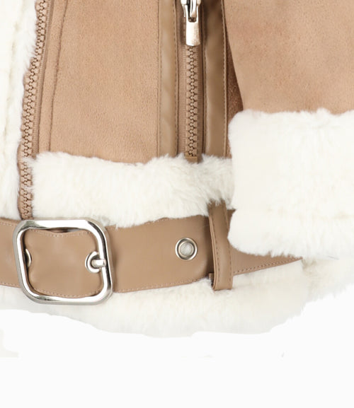 Chaqueta Bebé Aviadora 3 meses / Café