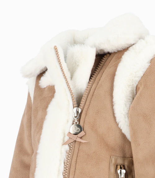 Chaqueta Bebé Aviadora 3 meses / Café