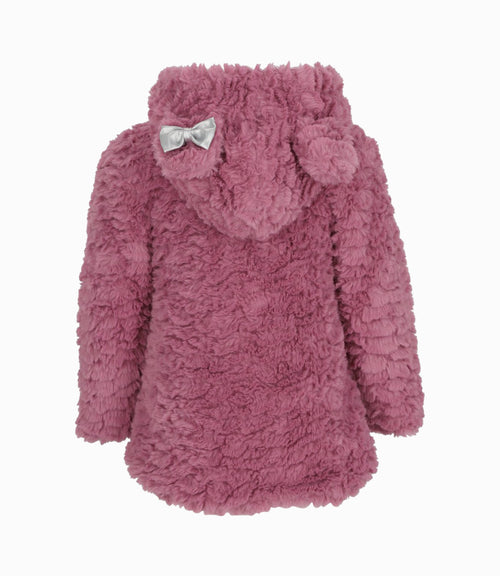 Chaqueta bebé con conejo 3 meses / Palo Rosa