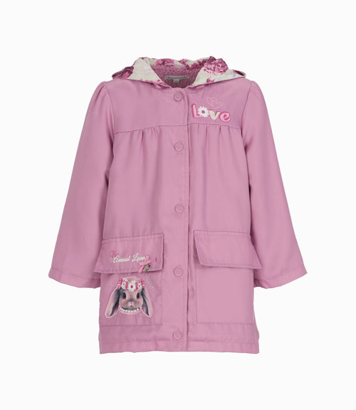 Chaqueta bebé love 3 meses / Palo Rosa