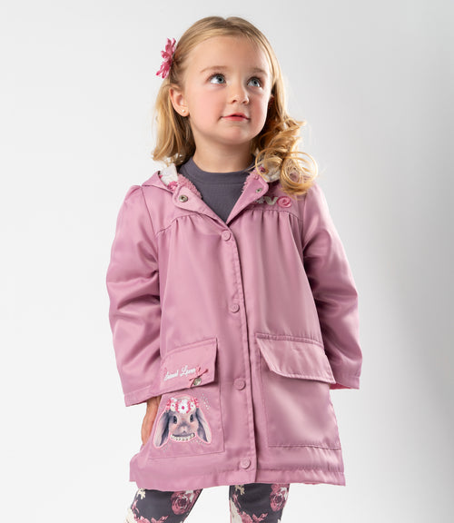 Chaqueta bebé love 3 meses / Palo Rosa