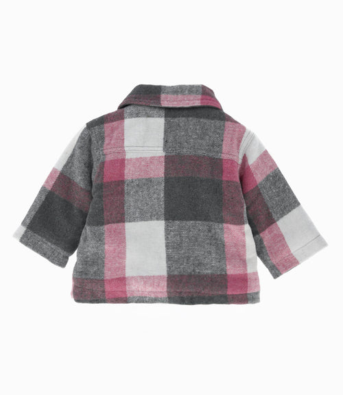 Chaqueta bebé niña cuadrillé