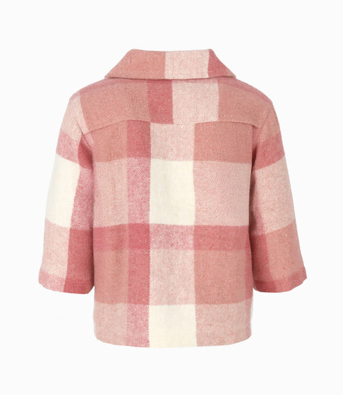 Chaqueta bebé niña cuadrillé 3 meses / Gris
