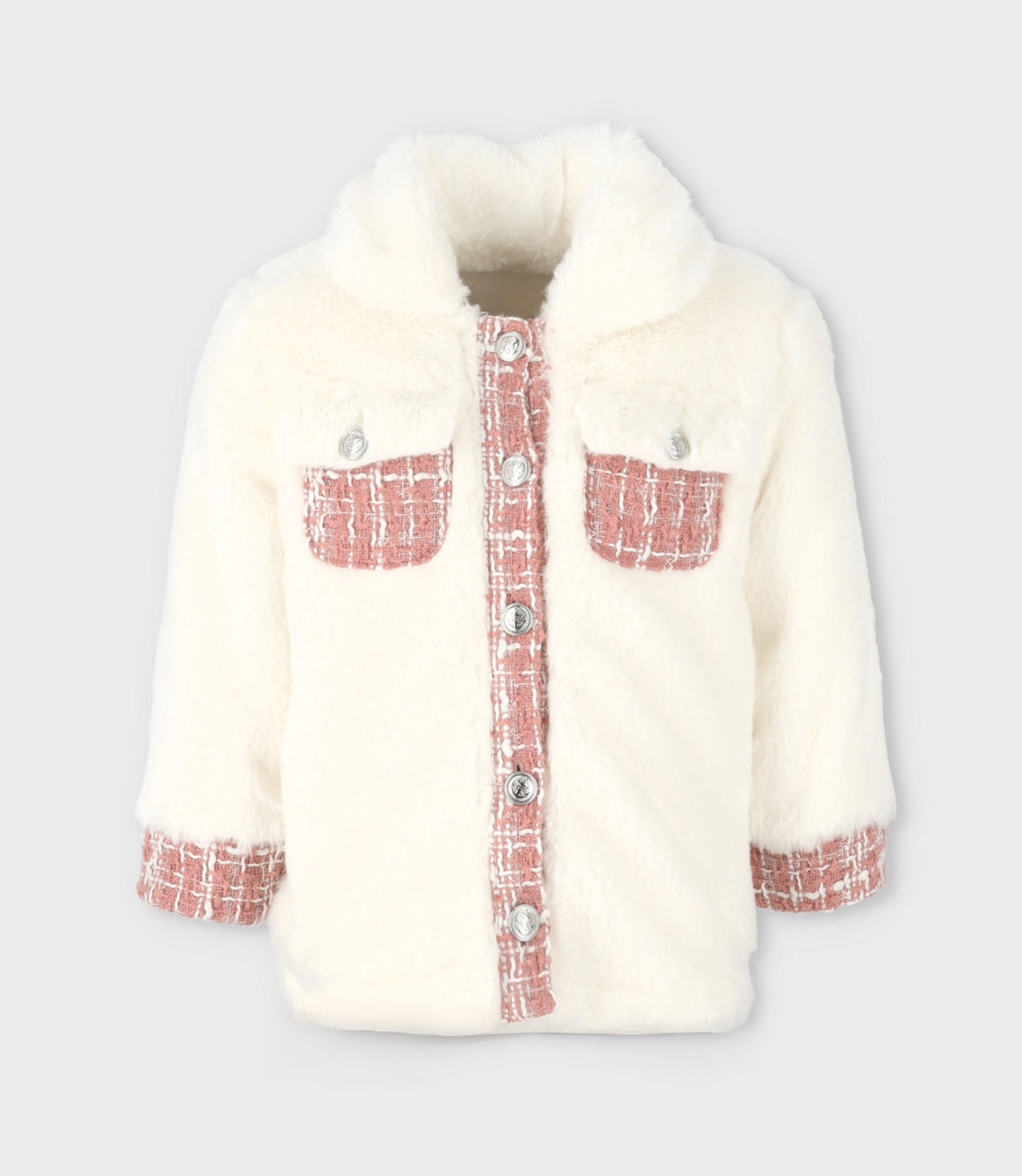 Chaqueta bebé niña sherpa 3 meses / Blanco