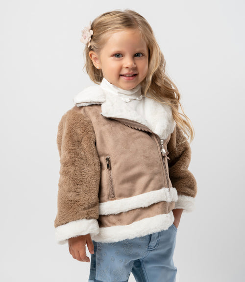 Chaqueta bebé niña aviadora