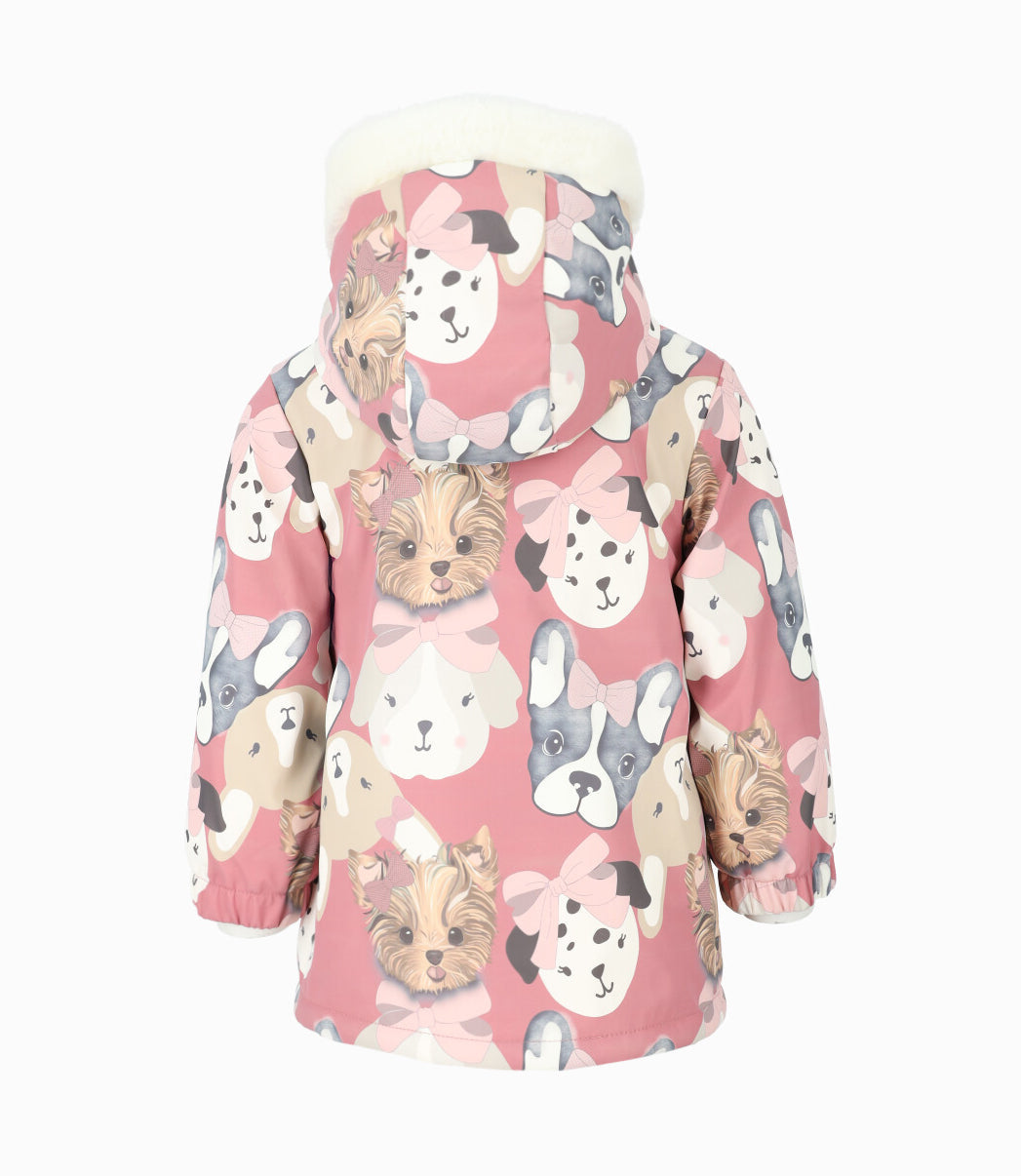 Chaqueta bebé niña con perritos