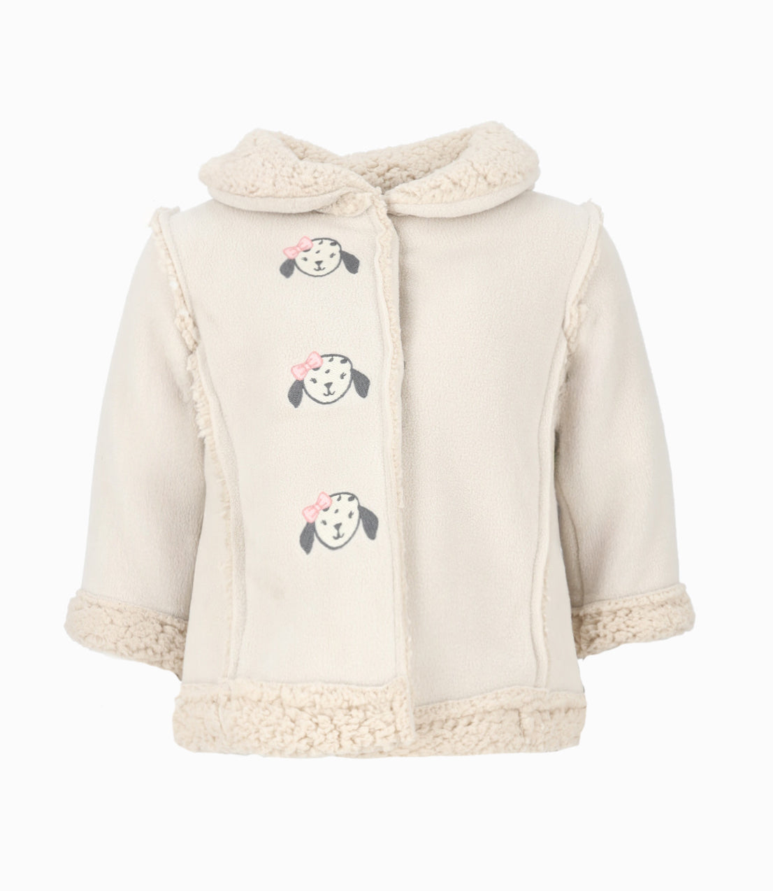 Chaqueta bebé niña gamulán 3 meses / Blanco