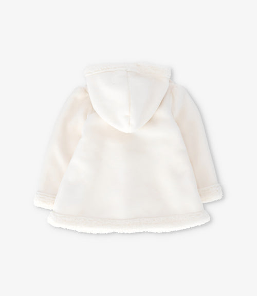 Chaqueta bebé con flores 3 meses / Crudo