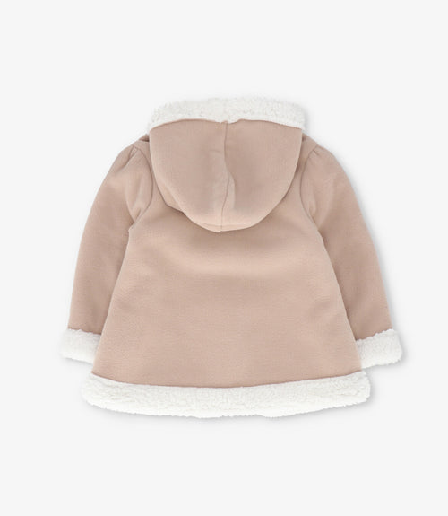 Chaqueta bebé con flores 3 meses / Beige