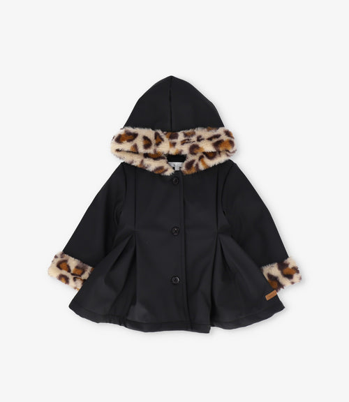 Chaqueta bebé animal print 3 meses / Negro