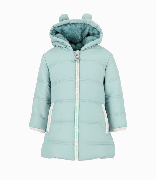 Parka Bebé Con Gorro 3 meses / Menta