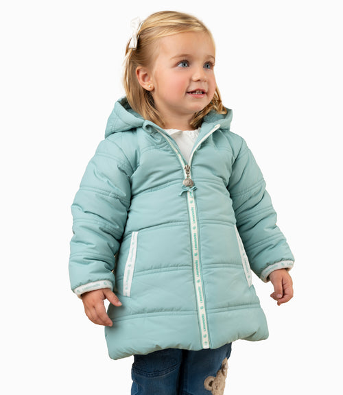 Parka Bebé Con Gorro 3 meses / Menta