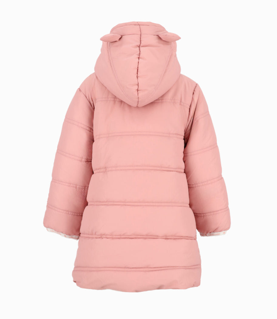 Parka Bebé Con Gorro 3 meses / Palo Rosa