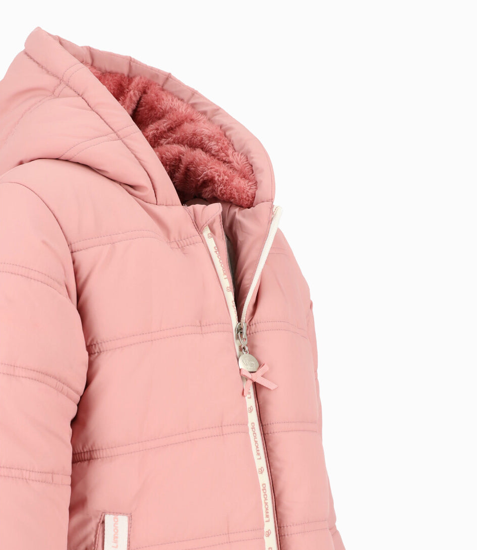 Parka Bebé Con Gorro 3 meses / Palo Rosa