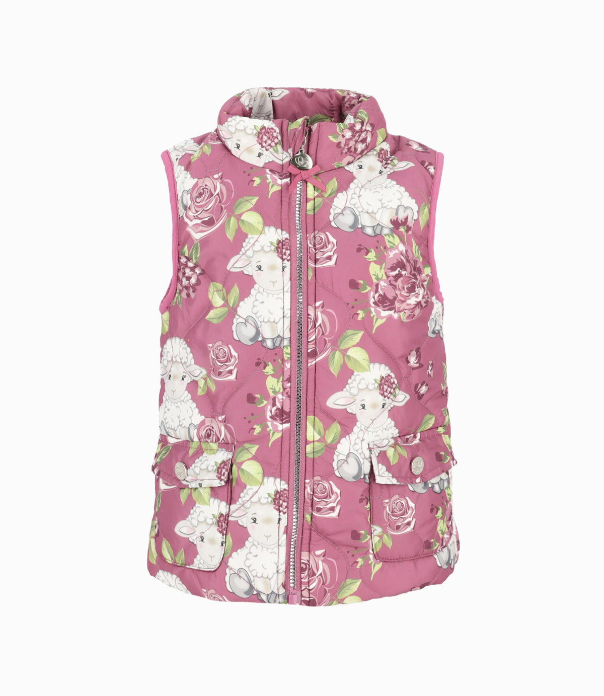 Parka bebé niña sin mangas 3 meses / Palo Rosa