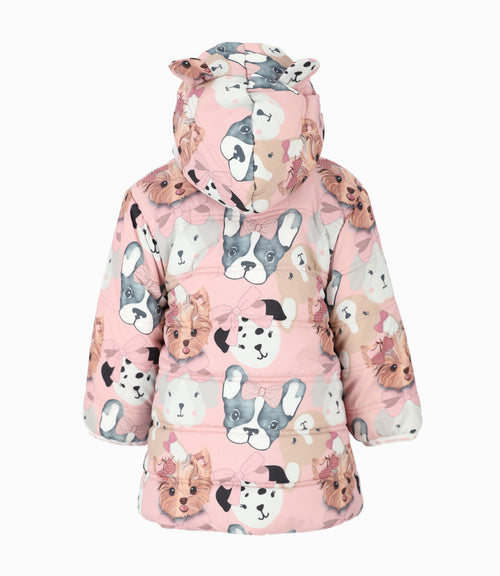 Parka bebé niña con perritos
