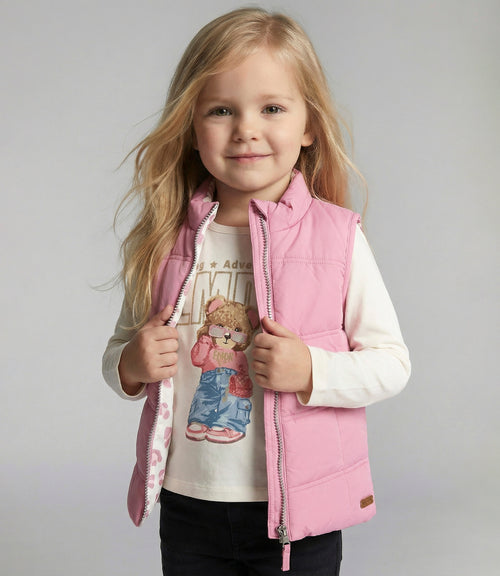 Parka bebé reversible 3 meses / Palo Rosa