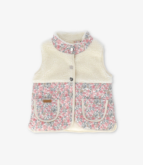 Parka bebé floreada