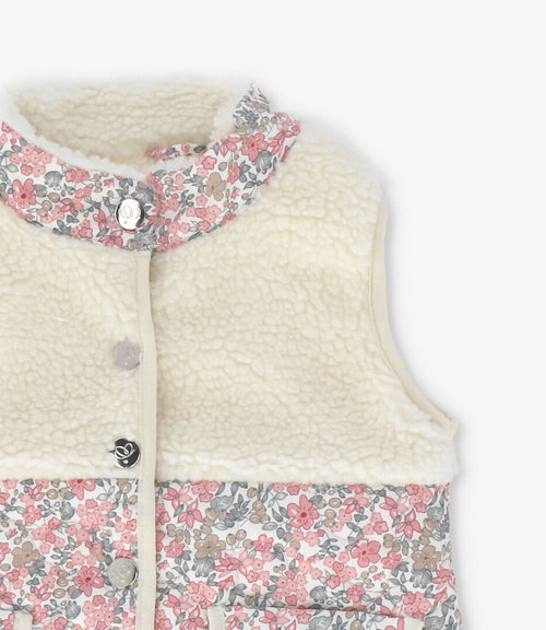 Parka bebé floreada