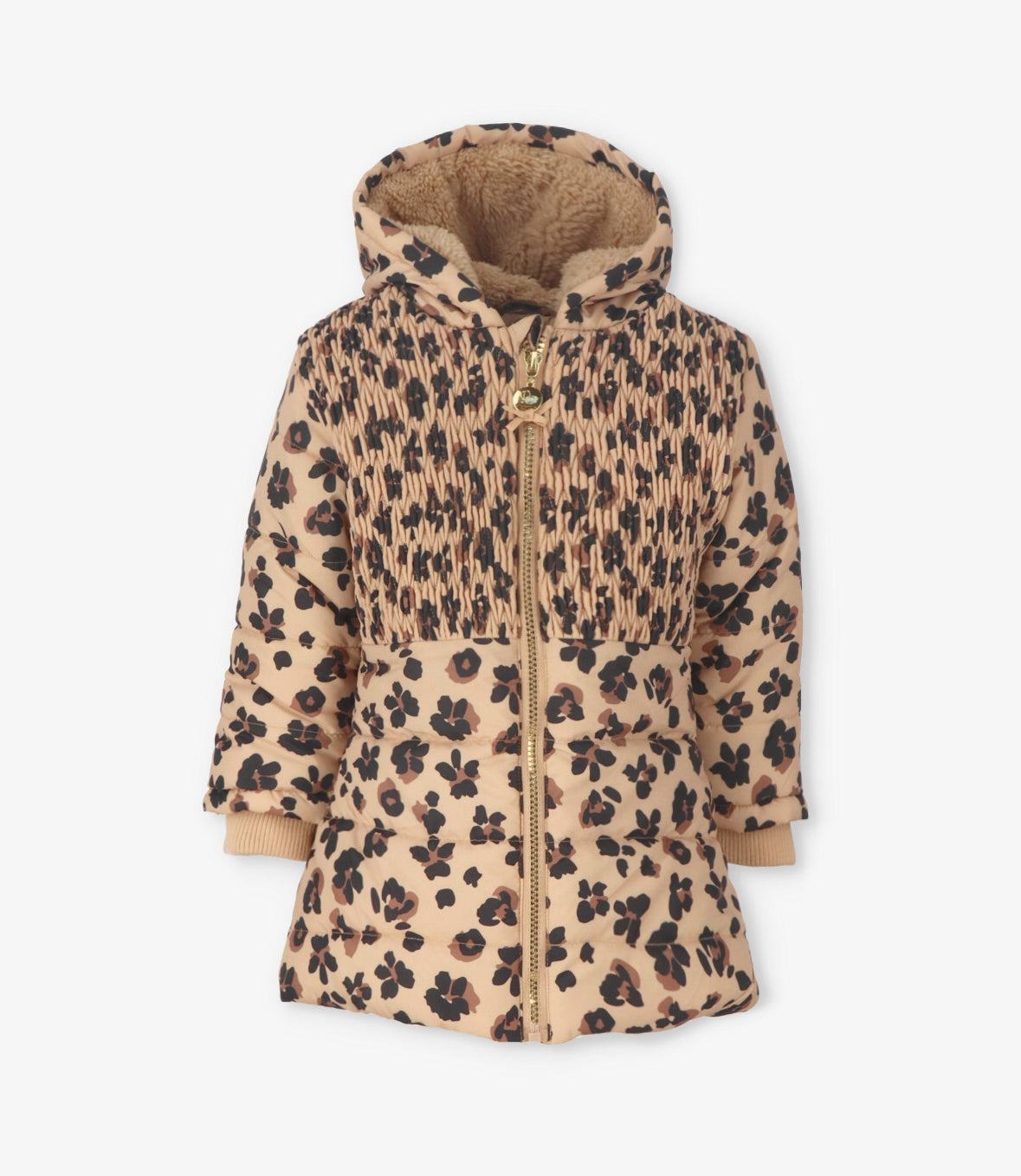 Parka bebé animal print 3 meses / Beige