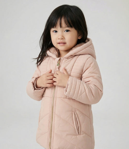 Parka bebé engomada 3 meses / Beige