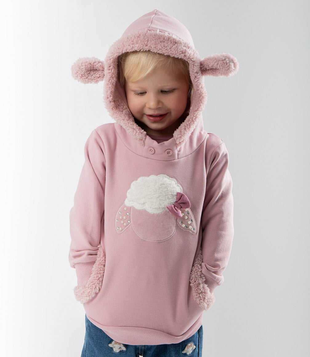 Polerón bebé niña con oveja