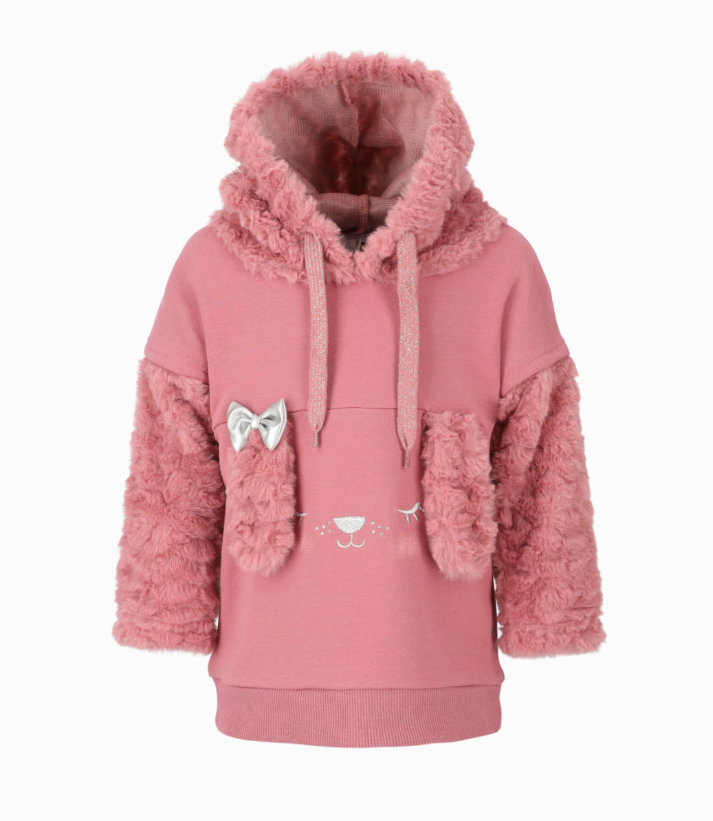 Polerón bebé niña con diseño 3 meses / Coral