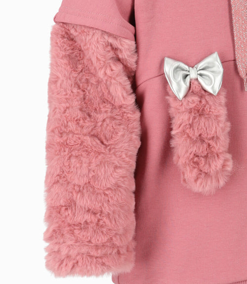 Polerón bebé niña con diseño 3 meses / Coral