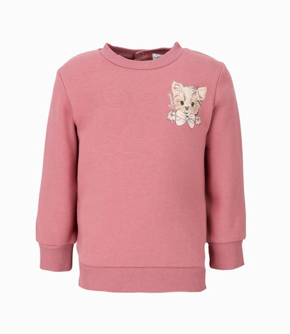 Polerón bebé niña básico