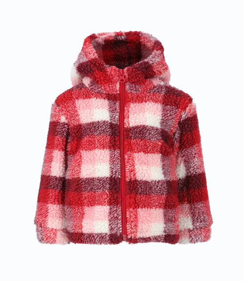 Polerón bebé niña cuadrillé