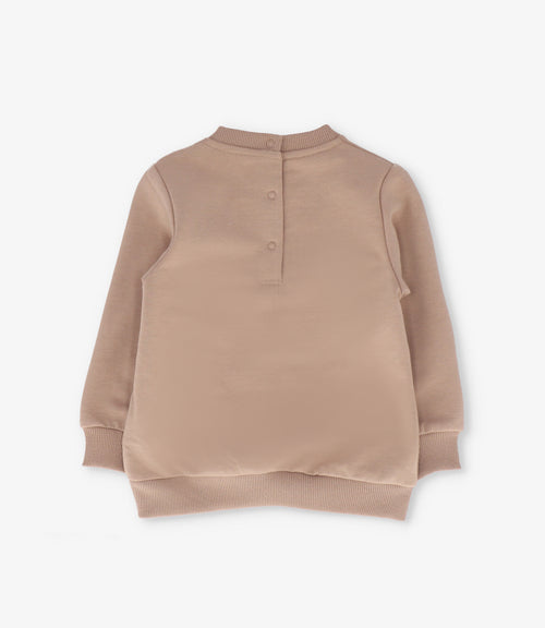Polerón bebé con gato 3 meses / Café