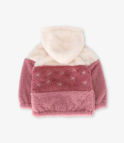 Polerón bebé de polar con lazos 3 meses / Palo Rosa