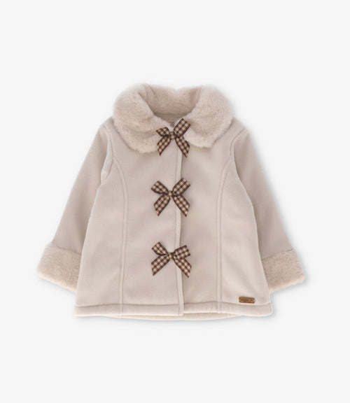 Abrigo bebé con lazos