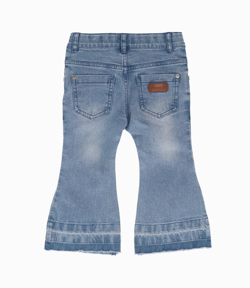 Jeans bebé flare 3 meses / Celeste