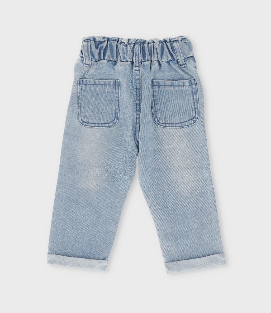 Jeans bebé con corazones 3 meses / Celeste