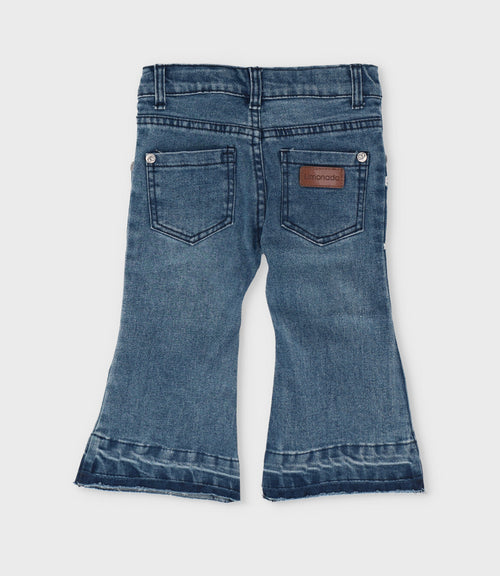 Jeans bebé acampanados 3 meses / Azul Marino