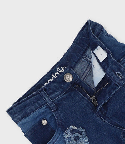 Jeans bebé aplicación de flores