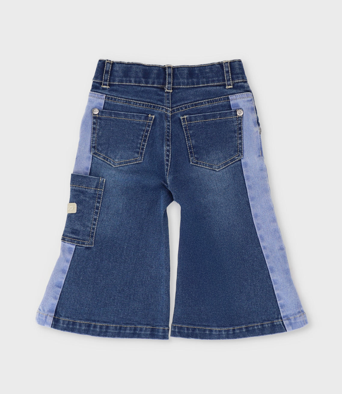 Jeans bebé bicolor 3 meses / Azul Marino