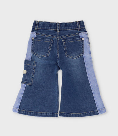 Jeans bebé bicolor 3 meses / Azul Marino