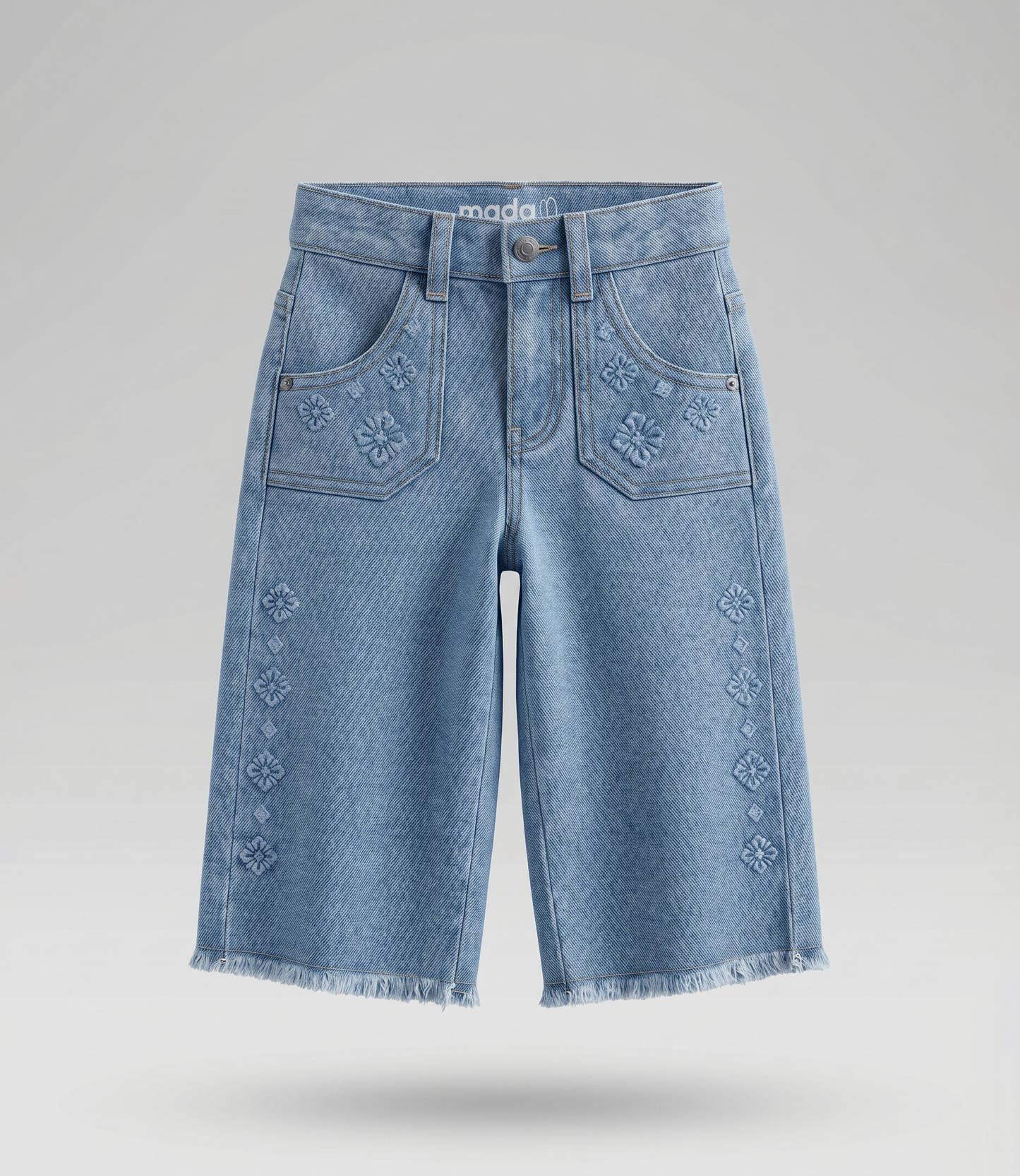 Jeans bebé boho 3 meses / Celeste