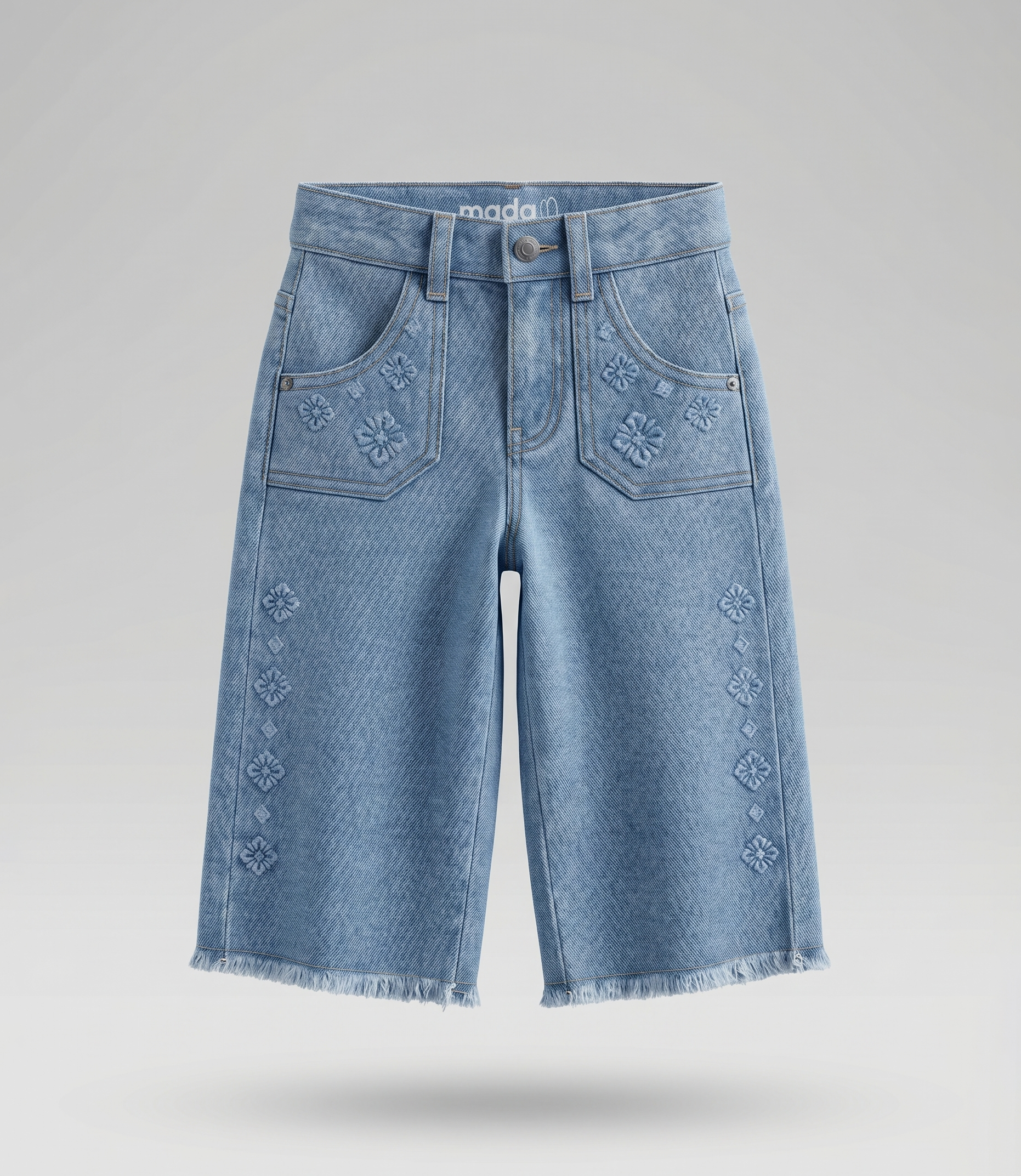 Jeans bebé boho 3 meses / Celeste
