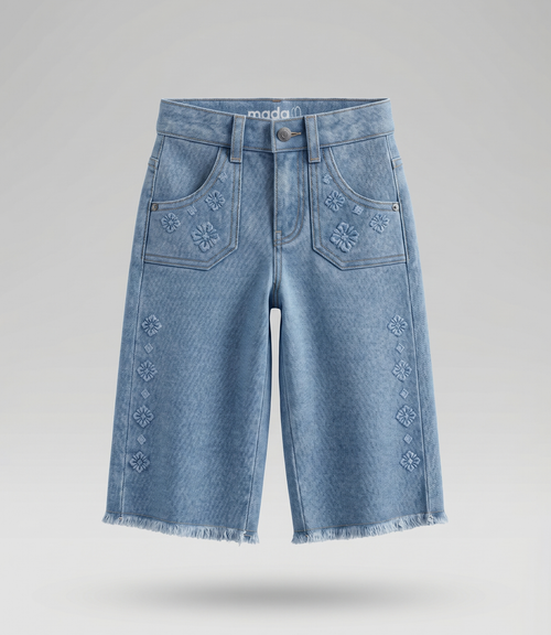 Jeans bebé boho 3 meses / Celeste