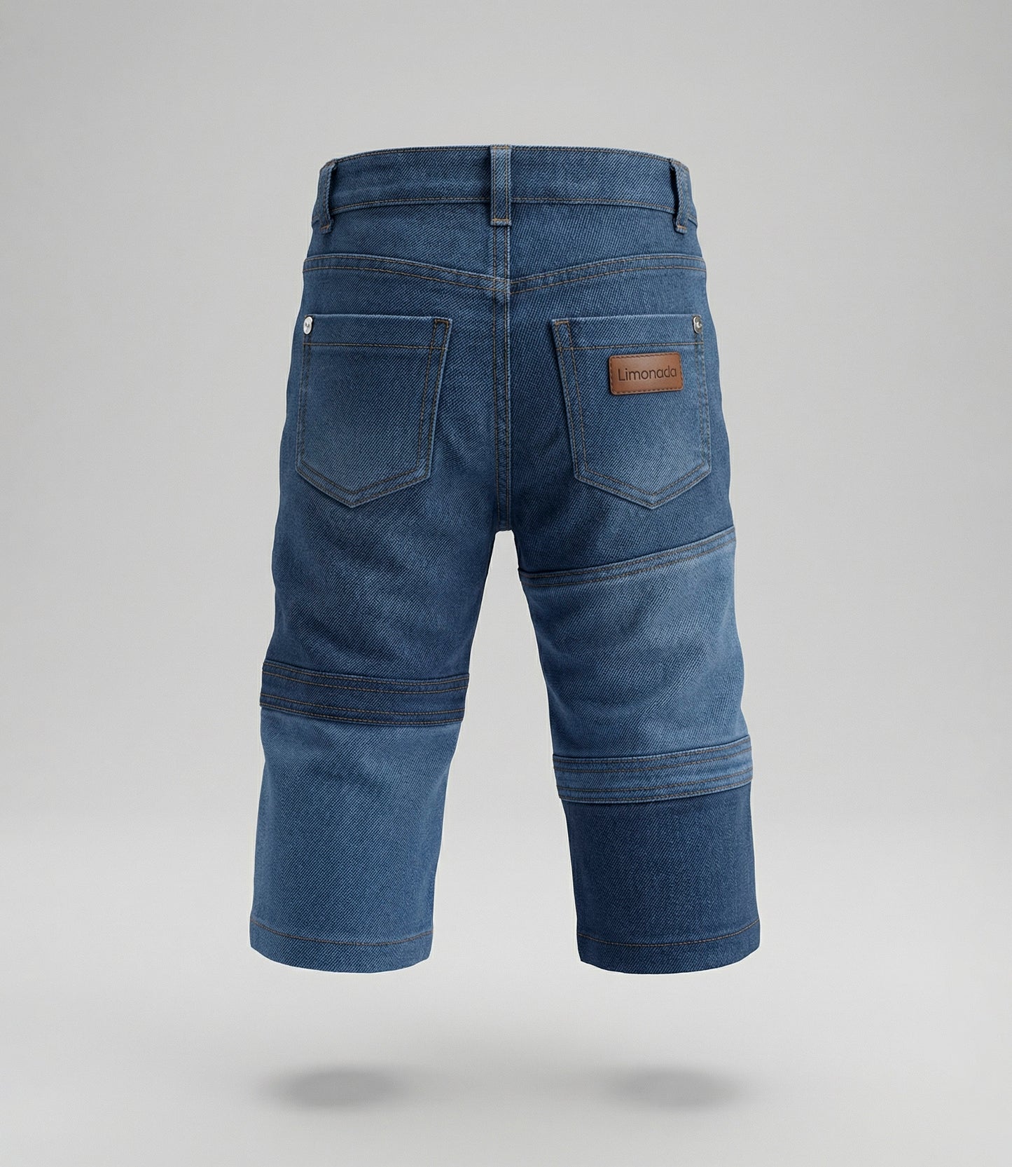 Jeans Bebé Patchwork Con Oso 3 meses / Azul Marino