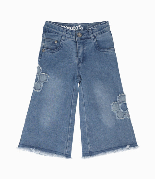 Jeans bebé niña con diseño 3 meses / Celeste