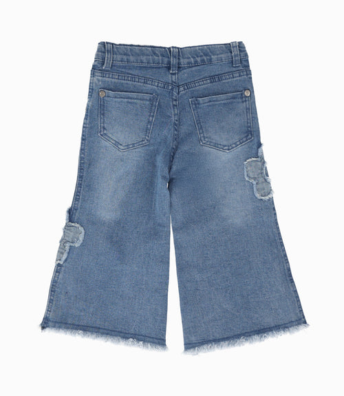 Jeans bebé niña con diseño 3 meses / Celeste